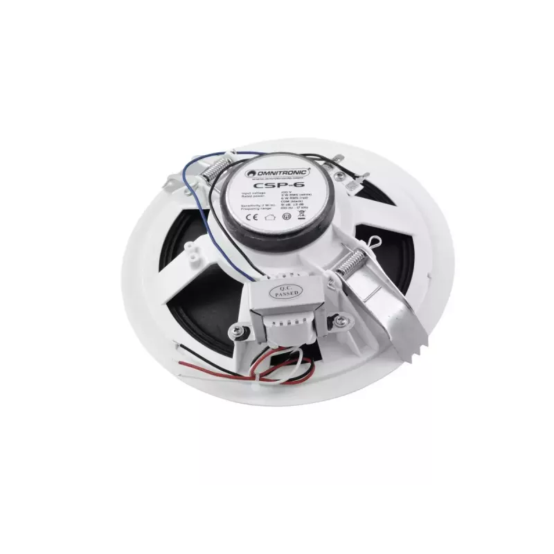 Ηχείο πλήρους φάσματος Omnitronic 80710250 λευκό ενσύρματο 6 W