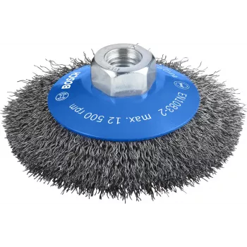 Βούρτσα στρογγυλής λείανσης Bosch Clean for Metal Tapered Brushes Crimped Wire