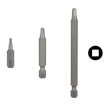 Σετ μυτών κατσαβιδιού Bosch Extra-Hard, 3 τεμ., 25 mm μήκος, 1/4 ίντσας (6,35 mm) εξαγωνικό στέλεχος