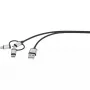 Καλώδιο USB Renkforce RF-4600467 0,5m USB A USB C/Micro-USB B/Lightning Γκρι