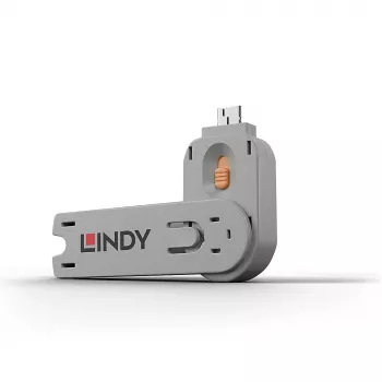 Κλειδί αποκλεισμού θύρας USB Type-A Lindy, Πορτοκαλί