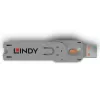Κλειδί αποκλεισμού θύρας USB Type-A Lindy, Πορτοκαλί