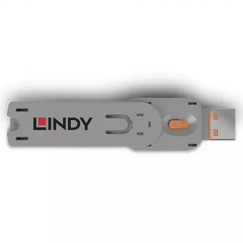 Κλειδί αποκλεισμού θύρας USB Type-A Lindy, Πορτοκαλί