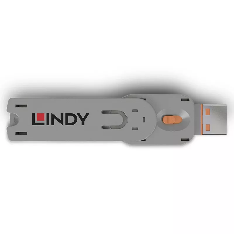 Κλειδί αποκλεισμού θύρας USB Type-A Lindy, Πορτοκαλί
