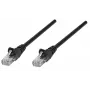 Intellinet Καλώδιο δικτύου Patch, Cat6, 10m, Μαύρο, Χαλκός, U/UTP, PVC, RJ45, επιχρυσωμένες επαφές, χωρίς γλωττίδες, ανακούφιση έλξης, ισόβια εγγύηση