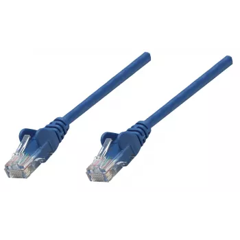 Intellinet Καλώδιο δικτύου Patch, Cat6, 7,5 m, Μπλε, Χαλκός, U/UTP, PVC, RJ45, επιχρυσωμένες επαφές, προστασία γλωττίδων, χύτευση καλύμματος, ισόβια εγγύηση
