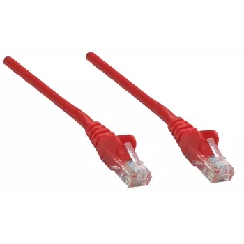 Intellinet Καλώδιο δικτύου Patch, Cat5e, 1,5 m, Κόκκινο, CCA, SF/UTP, PVC, RJ45, επαφές με επίχρυση επικάλυψη, προστασία γλωττίδων, ανακούφιση έλξης, ισόβια εγγύηση