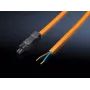 Rittal SZ 2500420 καλώδιο σύνδεσης για φωτιστικό συστήματος LED, 100-240 V, 3 m, πορτοκαλί