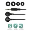 Ewent EW3584 ακουστικά/headset ενσύρματα in-ear μουσική μαύρο