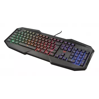 Πληκτρολόγιο gaming Trust GXT 830-RW Avonn USB γερμανικό μαύρο RGB LED