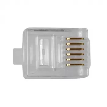 ACT RJ12 (6P/6C) Modular αρσενικός συνδετήρας για στρογγυλό καλώδιο με λεπτούς αγωγούς