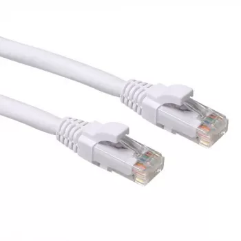 ACT Λευκό 1,00 μέτρα U/UTP CAT6A Καλώδιο Patch χωρίς προεξοχές με βύσματα RJ45