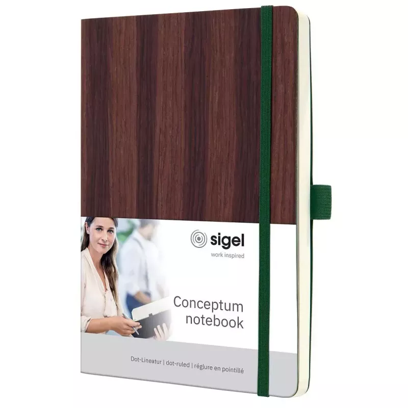 Τετράδιο Sigel CO674 A5 194 φύλλα καφέ με κουκκίδες