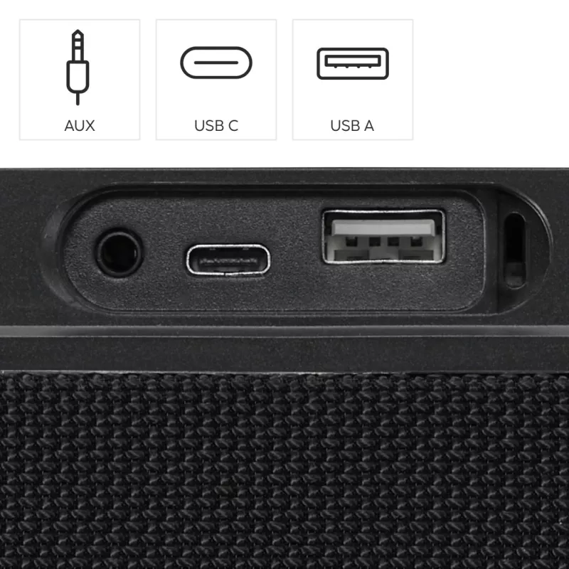Hama Mate Pro στερεοφωνικό φορητό ηχείο μαύρο 60 W
