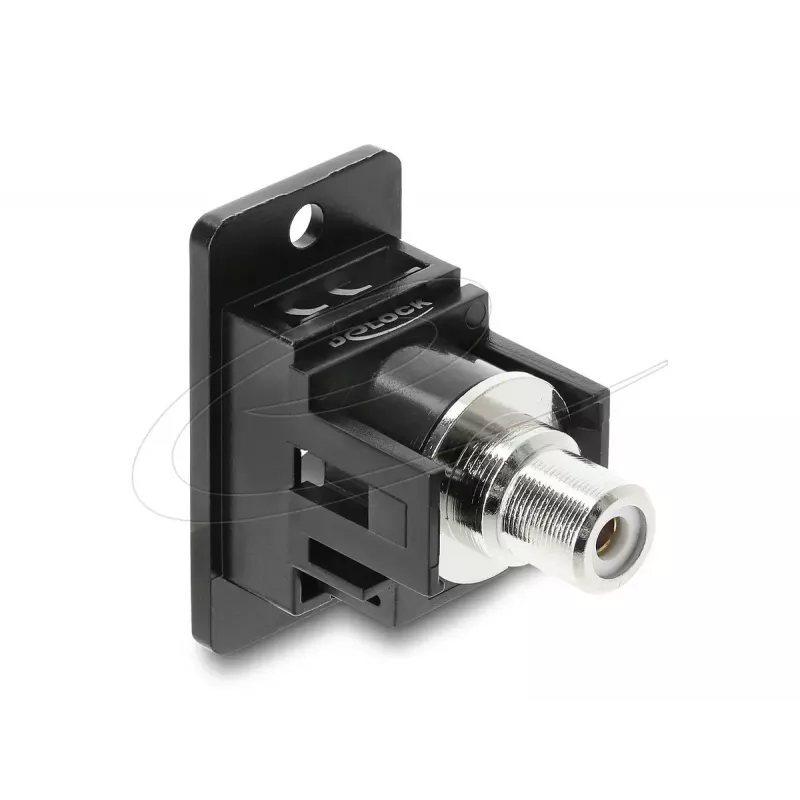 Μονάδα Keystone DELOCK 91112 — επίπεδο RCA σε RCA, μαύρο/λευκό