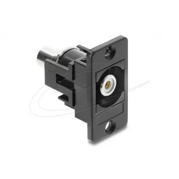 Μονάδα Keystone DELOCK 91112 — επίπεδο RCA σε RCA, μαύρο/λευκό