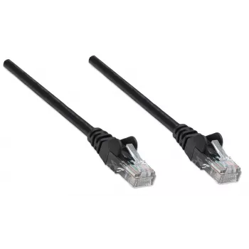 Intellinet Καλώδιο δικτύου patch, Cat5e, 20m, μαύρο, CCA, U/UTP, PVC, RJ45, επιχρυσωμένες επαφές, Snagless, Booted, ισόβια εγγύηση