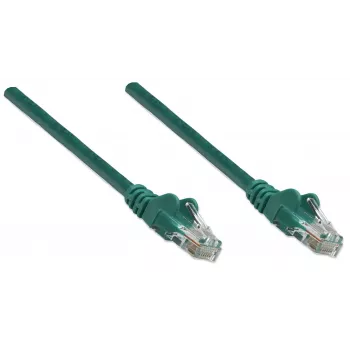 Intellinet Καλώδιο δικτύου patch, Cat5e, 20 m, πράσινο, CCA, U/UTP, PVC, RJ45, επιχρυσωμένες επαφές, snagless, Boot, ισόβια εγγύηση