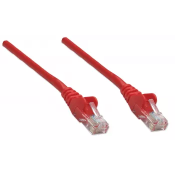 Intellinet Καλώδιο δικτύου patch, Cat5e, 20 m, κόκκινο, CCA, U/UTP, PVC, RJ45, επιχρυσωμένες επαφές, χωρίς προεξοχές, με προστατευτικό κάλυμμα, ισόβια εγγύηση
