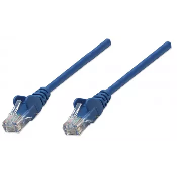 Intellinet Καλώδιο δικτύου patch, Cat5e, 20 m, μπλε, CCA, U/UTP, PVC, RJ45, επιχρυσωμένες επαφές, Snagless, με προστασία, ισόβια εγγύηση