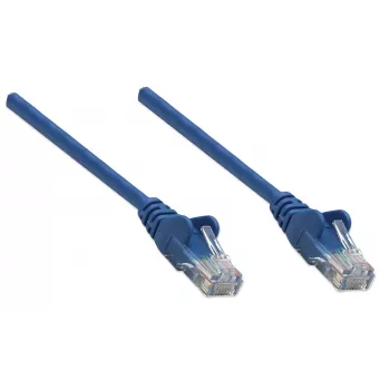 Intellinet Καλώδιο δικτύου patch, Cat5e, 20 m, μπλε, CCA, U/UTP, PVC, RJ45, επιχρυσωμένες επαφές, Snagless, με προστασία, ισόβια εγγύηση