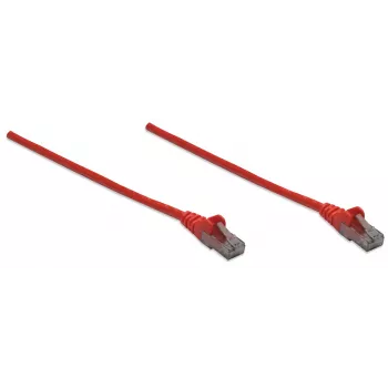 Intellinet Καλώδιο δικτύου patch, Cat6, 10 m, κόκκινο, CCA, U/UTP, PVC, RJ45, επιχρυσωμένες επαφές, προστασία προεξοχών, ενσωματωμένη προστασία, ισόβια εγγύηση