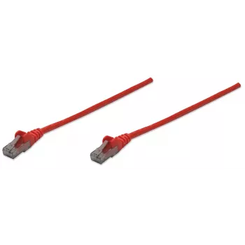Intellinet Καλώδιο δικτύου patch, Cat6, 10 m, κόκκινο, CCA, U/UTP, PVC, RJ45, επιχρυσωμένες επαφές, προστασία προεξοχών, ενσωματωμένη προστασία, ισόβια εγγύηση