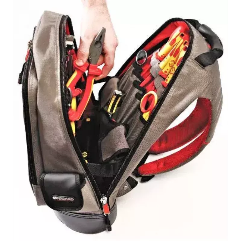 Σακίδιο πλάτης C.K Tools MA2635 μαύρο γκρι κόκκινο