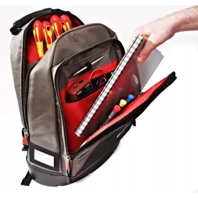 Σακίδιο πλάτης C.K Tools MA2635 μαύρο γκρι κόκκινο