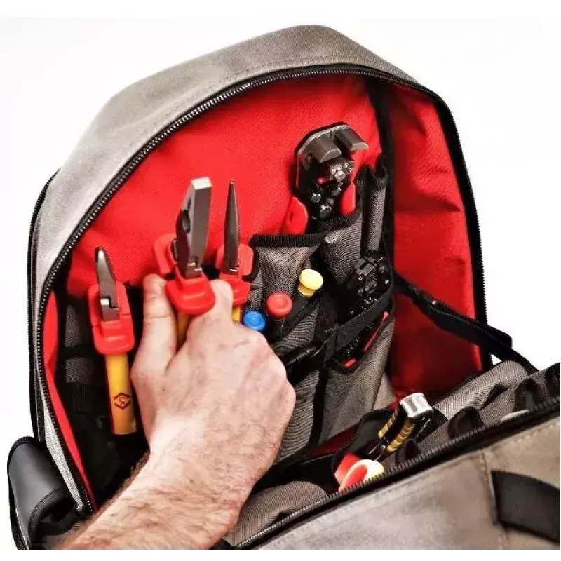 Σακίδιο πλάτης C.K Tools MA2635 μαύρο γκρι κόκκινο