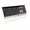 Πληκτρολόγιο Rapoo E9270P RF Wireless QWERTZ γερμανικό μαύρο ασημί
