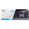 Πληκτρολόγιο Rapoo E9270P RF Wireless QWERTZ γερμανικό μαύρο ασημί