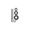 Σετ οδηγού βάθους Bosch 2609255318, 3 τεμ. — εξάρτημα για εργαλεία διάτρησης και σμίλευσης