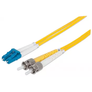 Intellinet καλώδιο patch οπτικών ινών, OS2, LC/ST, 5 m, κίτρινο, duplex, singlemode, 9/125 µm, LSZH, οπτική ίνα, εφ' όρου ζωής εγγύηση