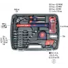 Βαλίτσα εργαλείων KWB 65 PC 65 εργαλεία
