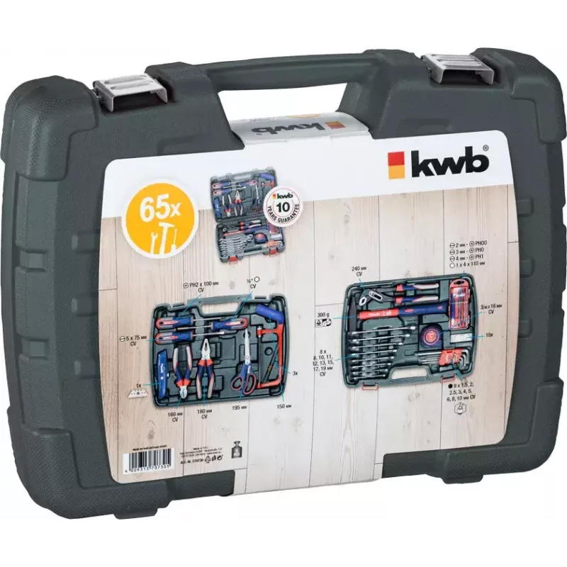Βαλίτσα εργαλείων KWB 65 PC 65 εργαλεία