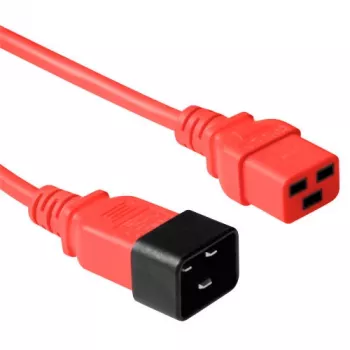 Καλώδιο τροφοδοσίας C19 - C20 ACT Powercord κόκκινο 1,8 m