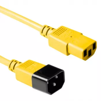 Καλώδιο τροφοδοσίας C13 C14 ACT Powercord 3m κίτρινο