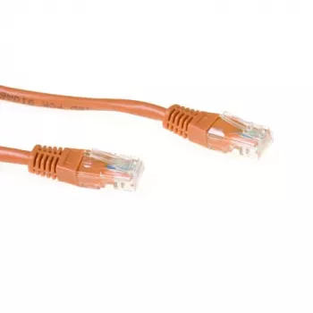 ACT Καφέ καλώδιο patch U/UTP CAT6 0,5 μέτρου με βύσματα RJ45