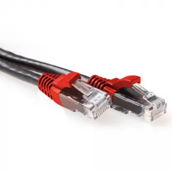 ACT μαύρο 3 μέτρα U/UTP CAT6A καλώδιο patch με βύσματα RJ45
