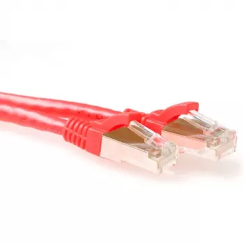 ACT κόκκινο 1 μέτρο SFTP CAT6A καλώδιο patch με προστασία γλωττίδας και βύσματα RJ45