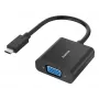 Hama 00300088 Προσαρμογέας καλωδίου βίντεο USB Type-C VGA (D-Sub) μαύρο
