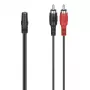 Καλώδιο ήχου Hama 00305040 3,5 mm υποδοχή θηλυκή σε 2 x βύσμα Cinch μαύρο
