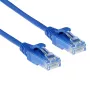 ACT μπλε 0,15 μέτρα LSZH U/UTP CAT6 καλώδιο patch slimline datacenter snagless με βύσματα RJ45