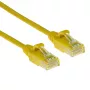 ACT κίτρινο 0,15 m LSZH U/UTP CAT6 καλώδιο patch slimline datacenter, χωρίς γλωττίδα με βύσματα RJ45