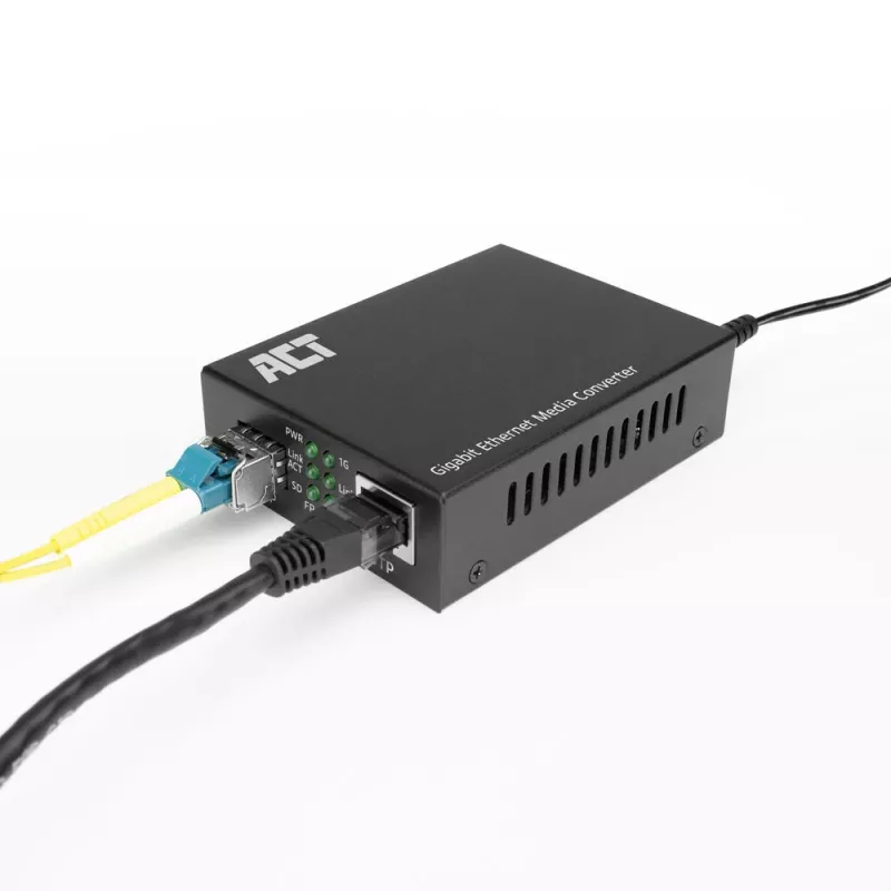 Μετατροπέας δικτύου ACT AC4451 1000 Mbit/s πολυτροπικό μονότροπο μαύρο