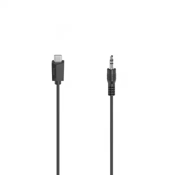 Hama 00200729 καλώδιο ήχου 0,75 m 3,5 mm USB Type-C μαύρο