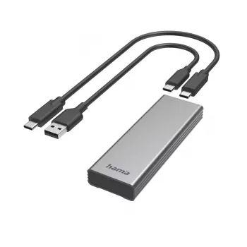 Θήκη SSD Hama 00200764 γκρι M.2 10 Gbit/s USB Type-C