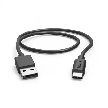 Hama 00201705 Καλώδιο USB USB 2.0 0,5 m USB A USB C Μαύρο