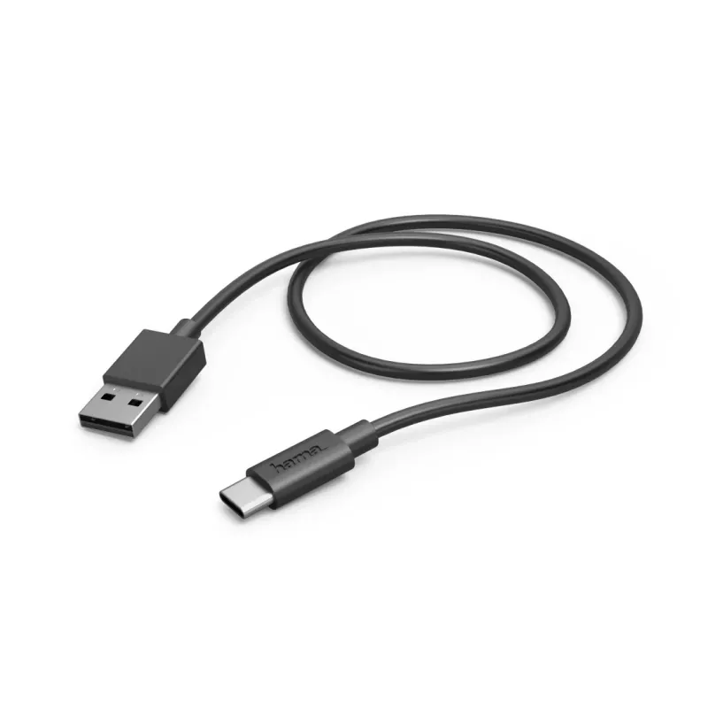 Hama 00201705 Καλώδιο USB USB 2.0 0,5 m USB A USB C Μαύρο